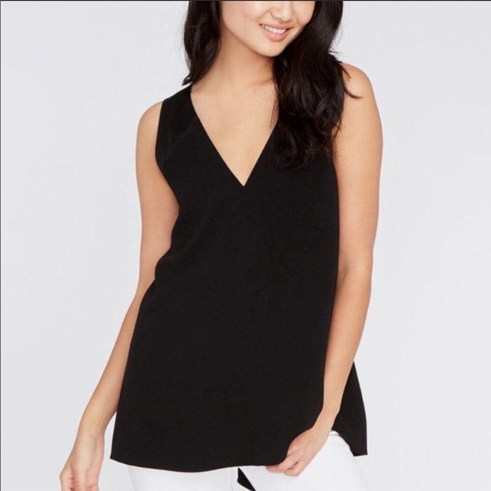 Rachel Roy Cross Back Black Blouse XL